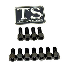 Fox 40 and Bomber 58 Fork Titanium Bolt Kits · Titanium Surron, black