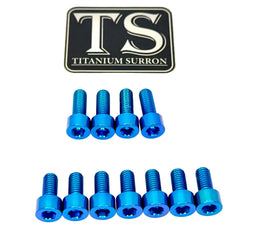 Fox 40 and Bomber 58 Fork Titanium Bolt Kits · Titanium Surron, teal