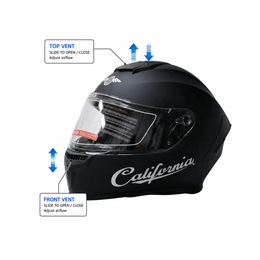 Freego Custom AeroFlow Full-Face Helmet – DOT Certified - view 3