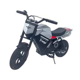 Freego K1 kids electric motorbike, front three-quarter product view