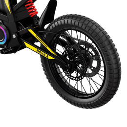 Freego Nova 4 mid-drive motor and rear wheel detail