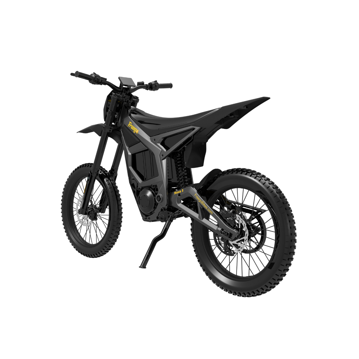 Freego Nova 5 Pro in black, rear three-quarter view
