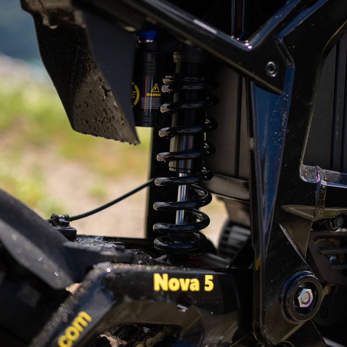 Nova 5 platform rear suspension linkage close-up