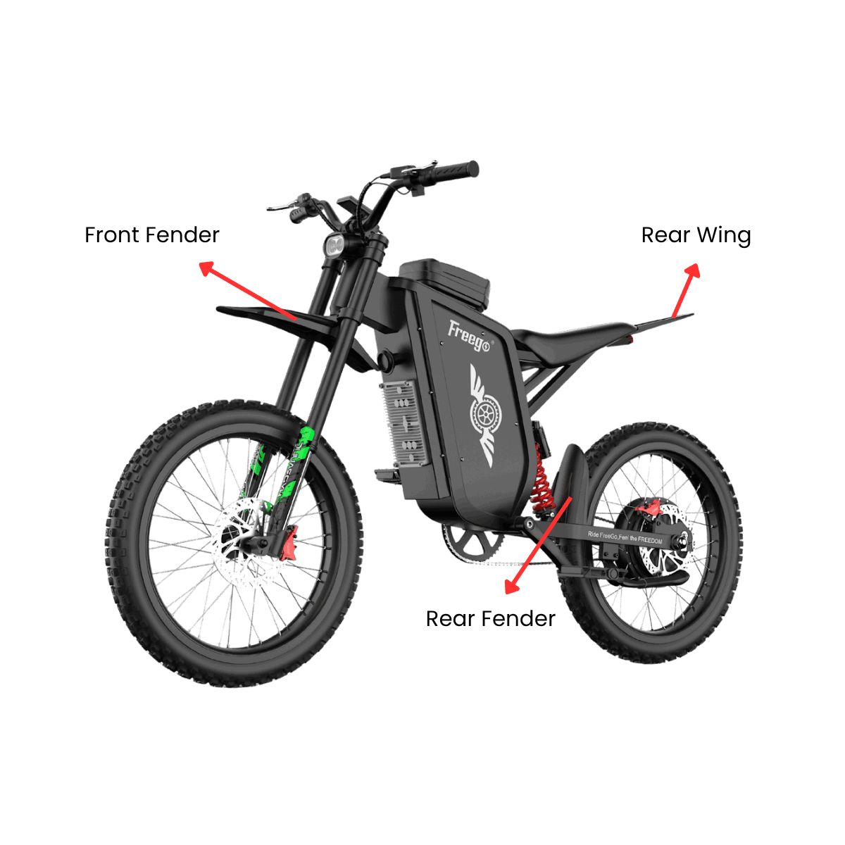 Freego X3 Fender & Rear Wing