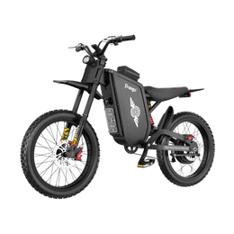 Freego X3 electric dirt bike, left front product view