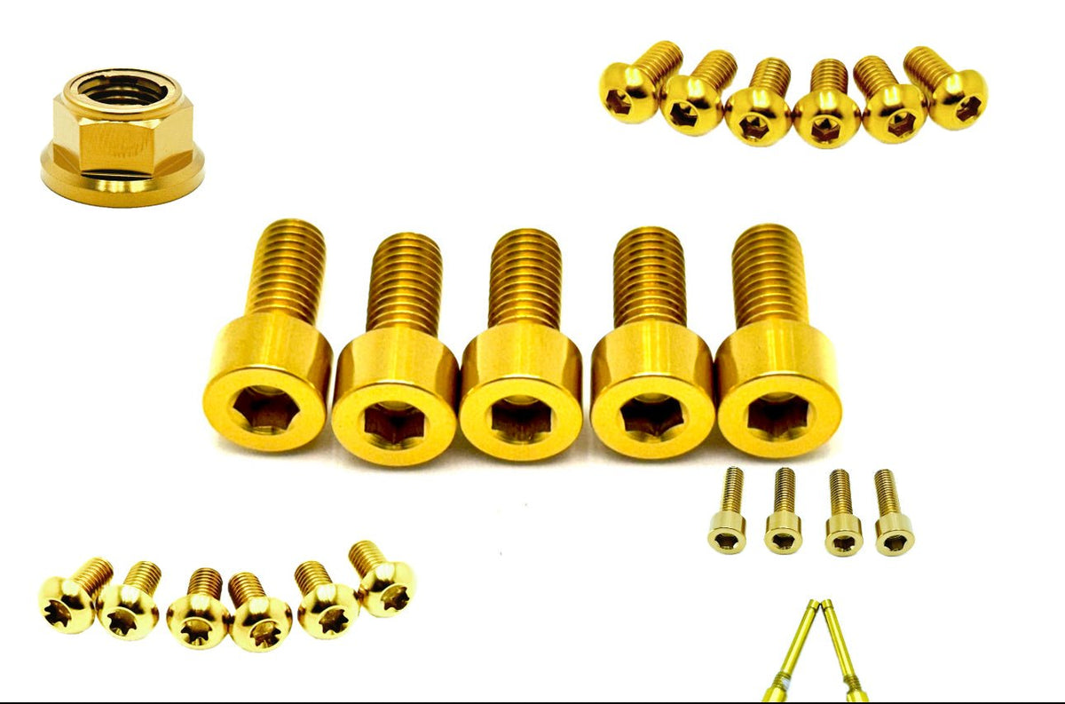 Titanium Front and Rear Wheel Bolt Kit for E-Ride Pro SS, view 2