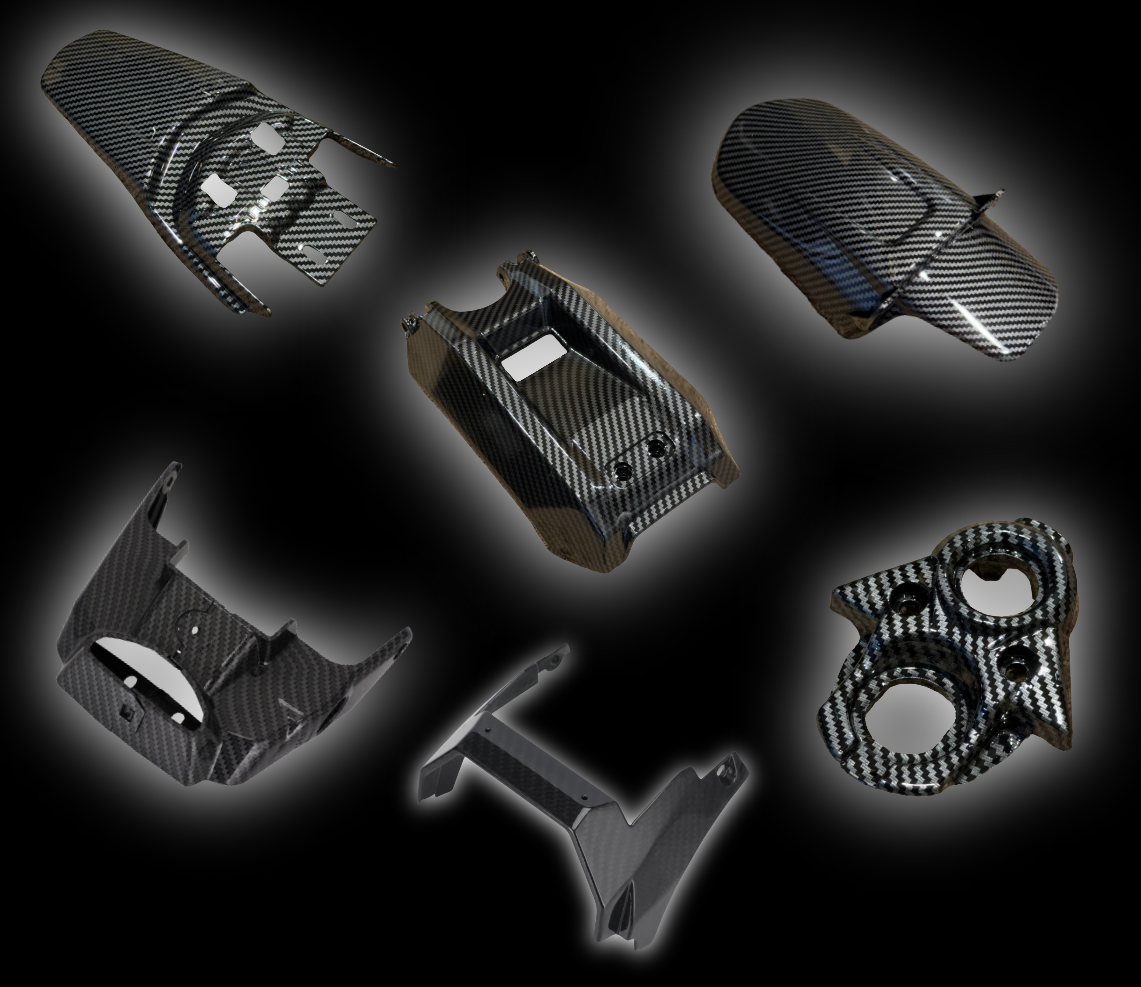 Surron LBX Carbon-Look Body Kit, 6 Piece, view 1