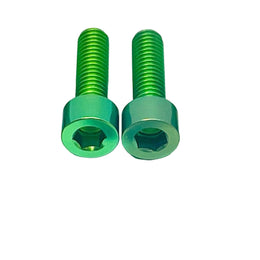 Titanium Upper Frame Bolts Surron/ E-Ride Pro/ 79 Bike · Titanium Surron, green