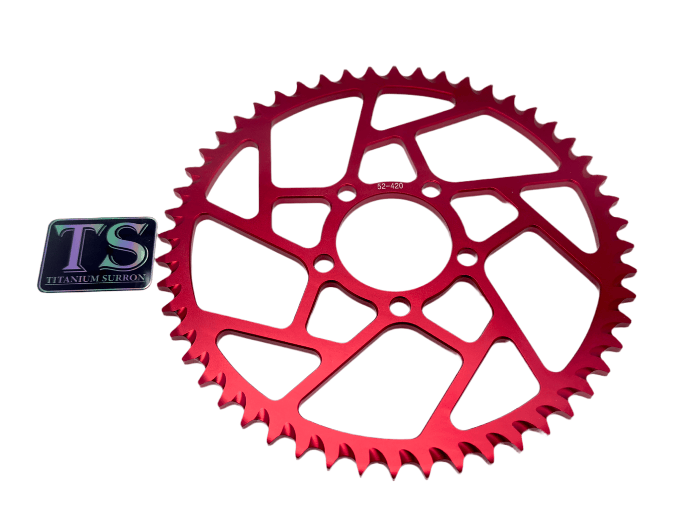 Hardened Aluminum 420 Sprockets for E-moto 48-58T for E-Ride Pro SS, view 5