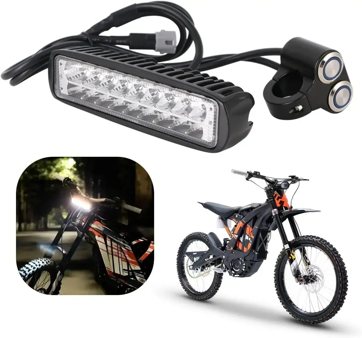 Headlight With Switch for Sur-Ron Light Bee Segway