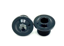 KKE Fork Axle End-Nuts — E-Moto (Set of 2) · Titanium Surron, black