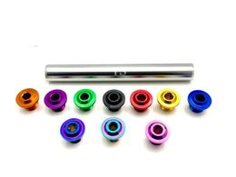 KKE Fork Custom Aluminum Axle and Two Axle End-Bolts (3 Pieces) · Titanium…, view 3