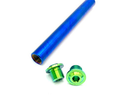 KKE Fork Custom Titanium Axle and Two Axle End-Bolts · Titanium Surron, view 5