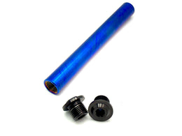 KKE Fork Custom Titanium Axle and Two Axle End-Bolts · Titanium Surron, black