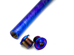 KKE Fork Custom Titanium Axle and Two Axle End-Bolts · Titanium Surron, view 1