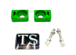 Axle Block / Chain Tensioner for Surron Light Bee X, green