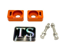 Axle Block / Chain Tensioner for Surron Light Bee X, burnt orange