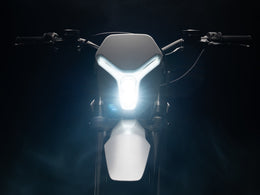 Y-VOLT Surge V adaptive LED headlight lit