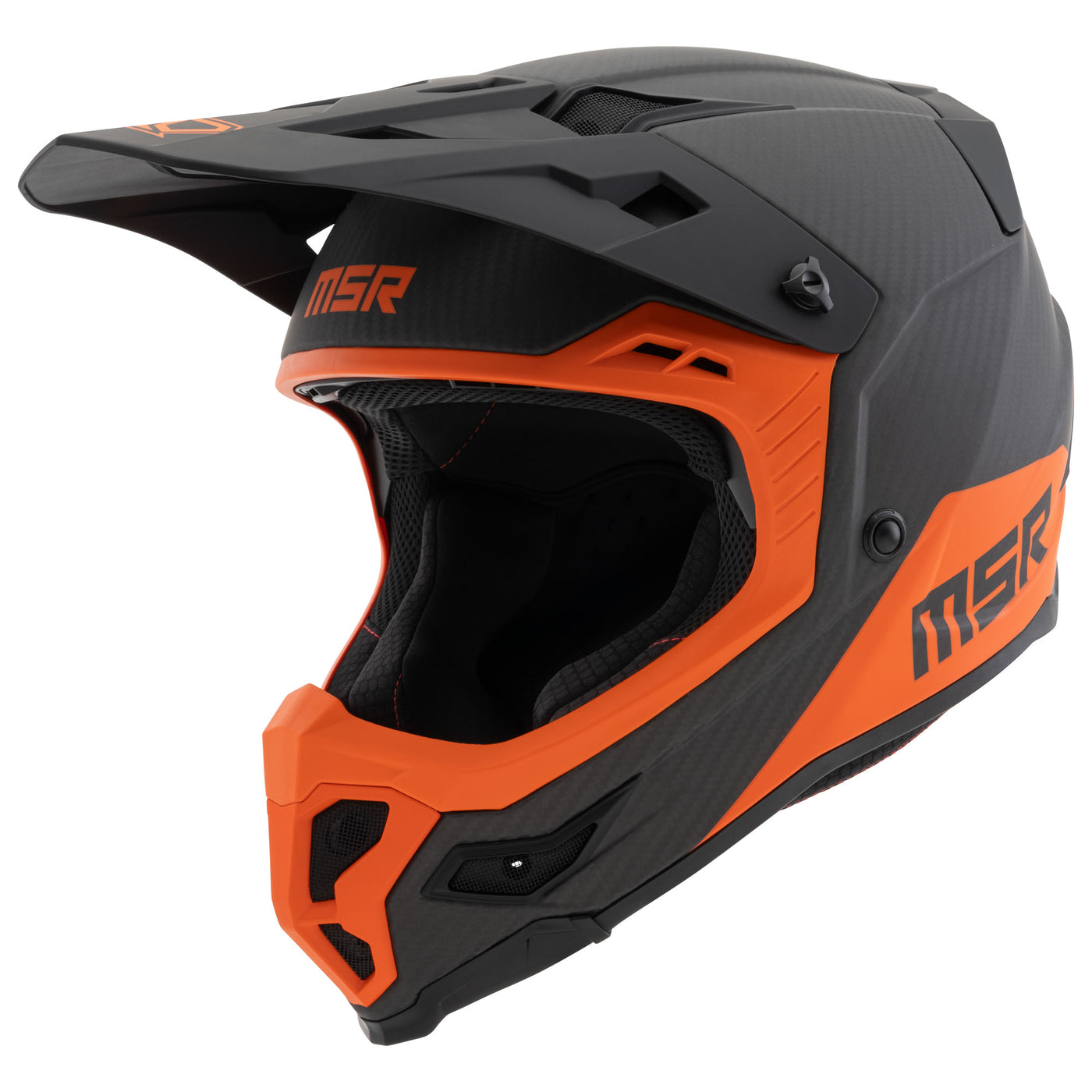 Carbon Hex Helmet w/MIPS Matte Black/Orange
