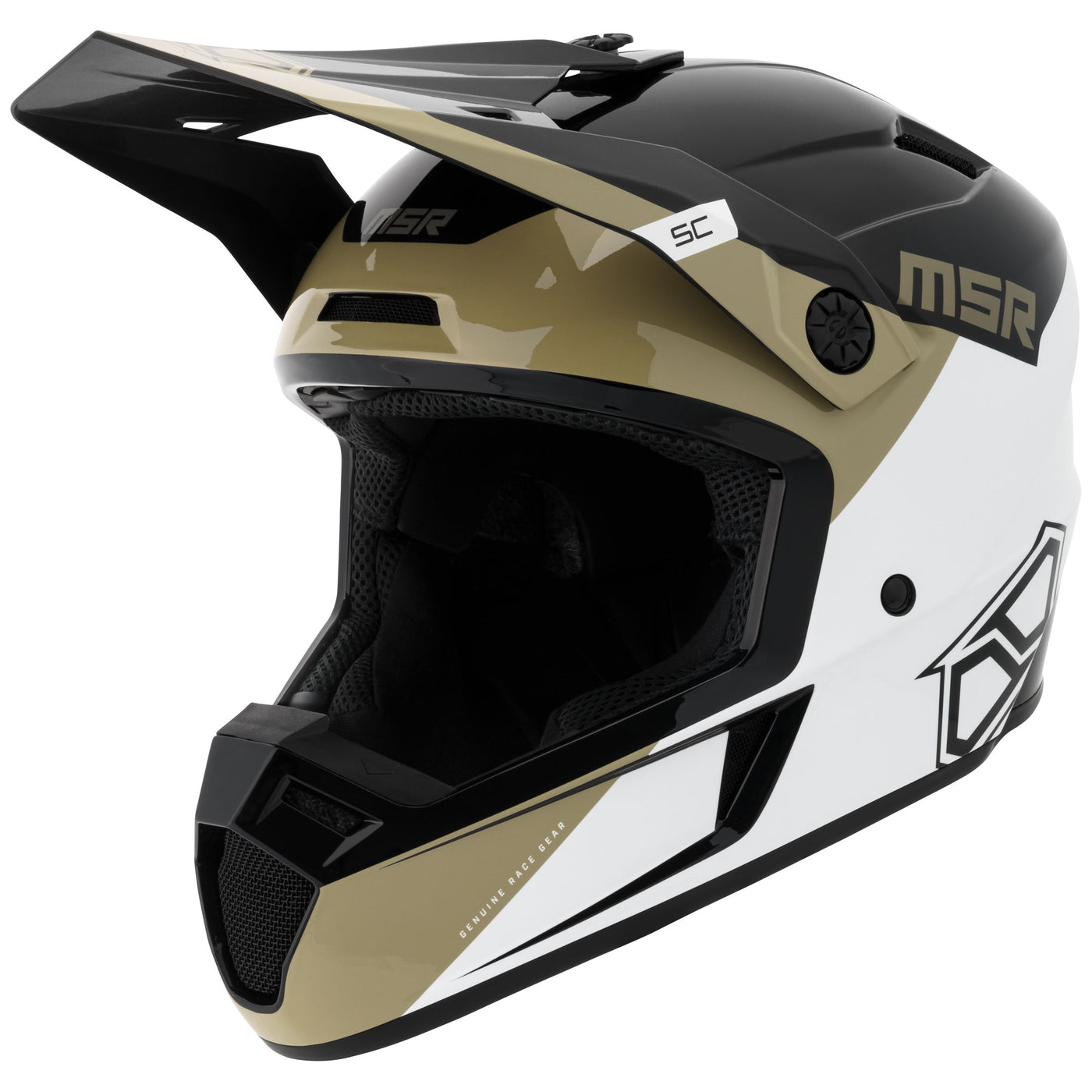 SC Range Helmet Tan/Black/White