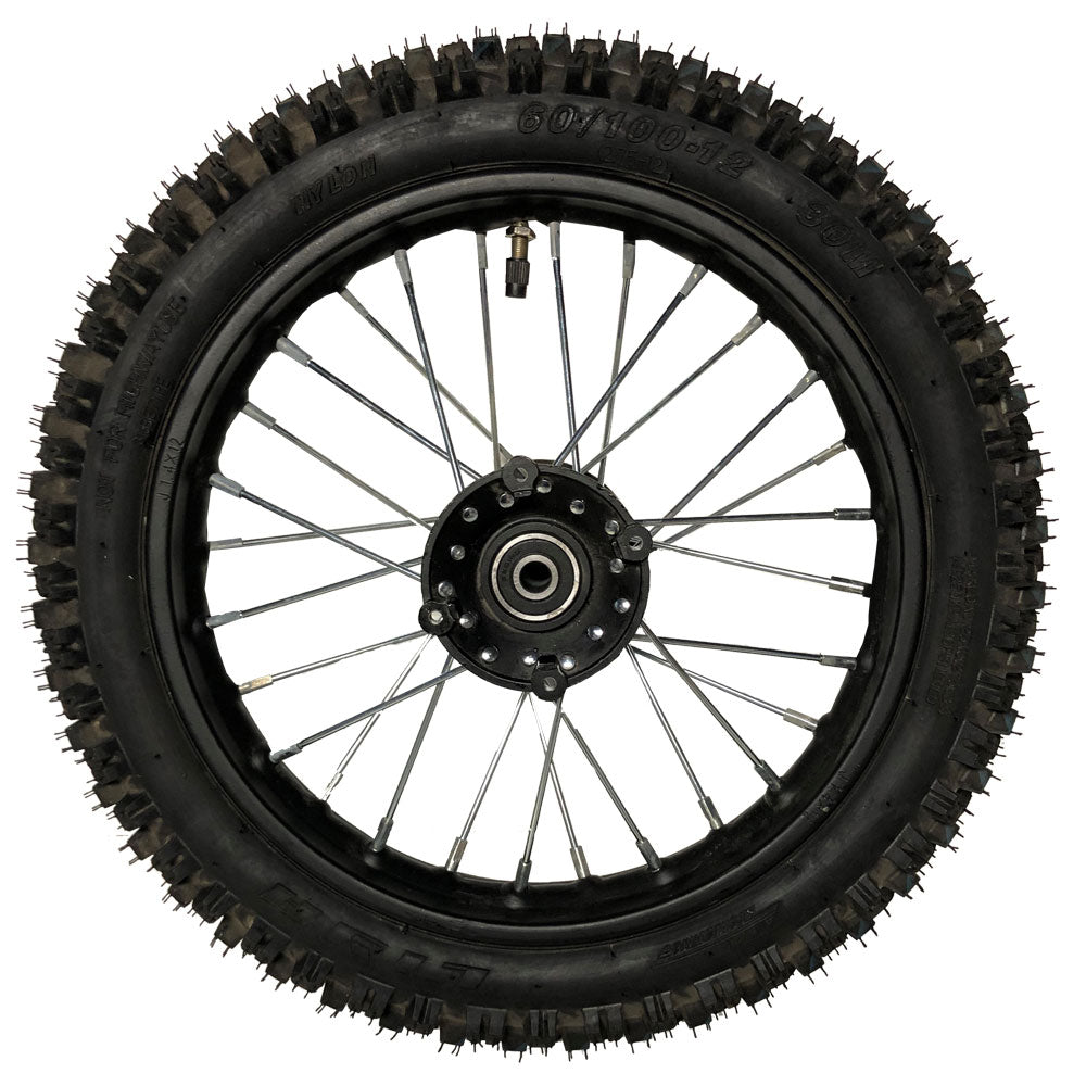 MotoTec Pro 1000 Dirt Bike Full Front Wheel 60/100-12