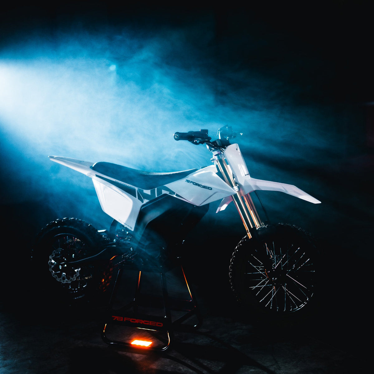 78 Forged Phase I in Summit white, rear three-quarter view