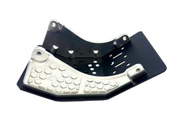 Premium Aluminum Bash Plate for Surron LBX · Titanium Surron, silver