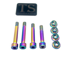 Titanium Rear Linkage Bolt Kit — Surron LBX & Segway · Titanium Surron, view 5