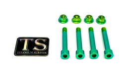 Titanium Rear Suspension/ Linkage  Bolt Kit for E-Ride Pro (8 pcs) ·…, green