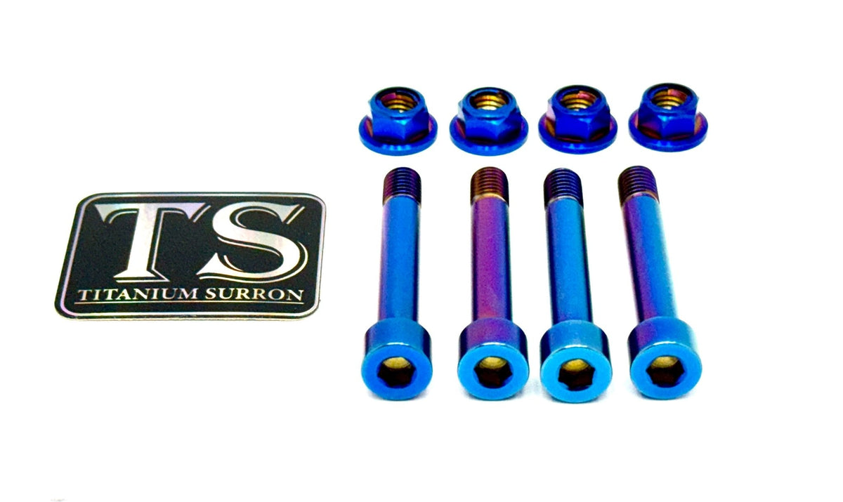 Titanium Rear Suspension/ Linkage  Bolt Kit for E-Ride Pro (8 pcs) ·…, burnt blue