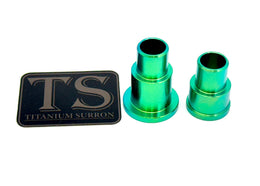 Rear Wheel Spacers for Surron, Segway, E-Ride Pro · Titanium Surron, green