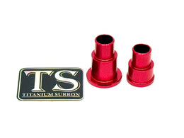 Rear Wheel Spacers for Surron, Segway, E-Ride Pro · Titanium Surron, red