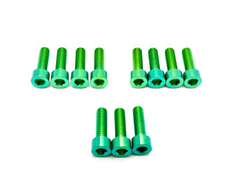 RST Fork Titanium Bolt Kit for E-Ride Pro SS, green