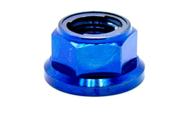 Titanium Reverse Thread Nut M12 — Sotion/Torp Motor · Titanium Surron, blue