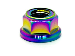 Titanium Reverse Thread Nut M12 — Sotion/Torp Motor · Titanium Surron, rainbow