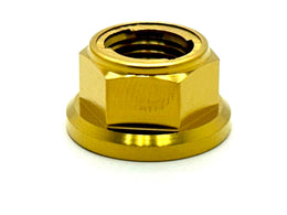 Titanium Reverse Thread Nut M12 — Sotion/Torp Motor · Titanium Surron, gold
