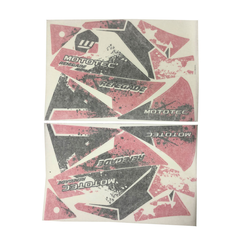 MotoTec Renegade Sticker Kit Pink