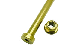 Titanium Rear Axle and Nut - Surron LBX · Titanium Surron, gold