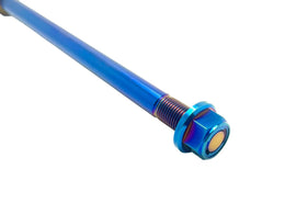Titanium Rear Axle and Nut - Surron LBX · Titanium Surron, view 1