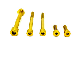 Talaria MX3/MX4 6-Piece Motor/Gearbox Titanium Kit · Titanium Surron, gold