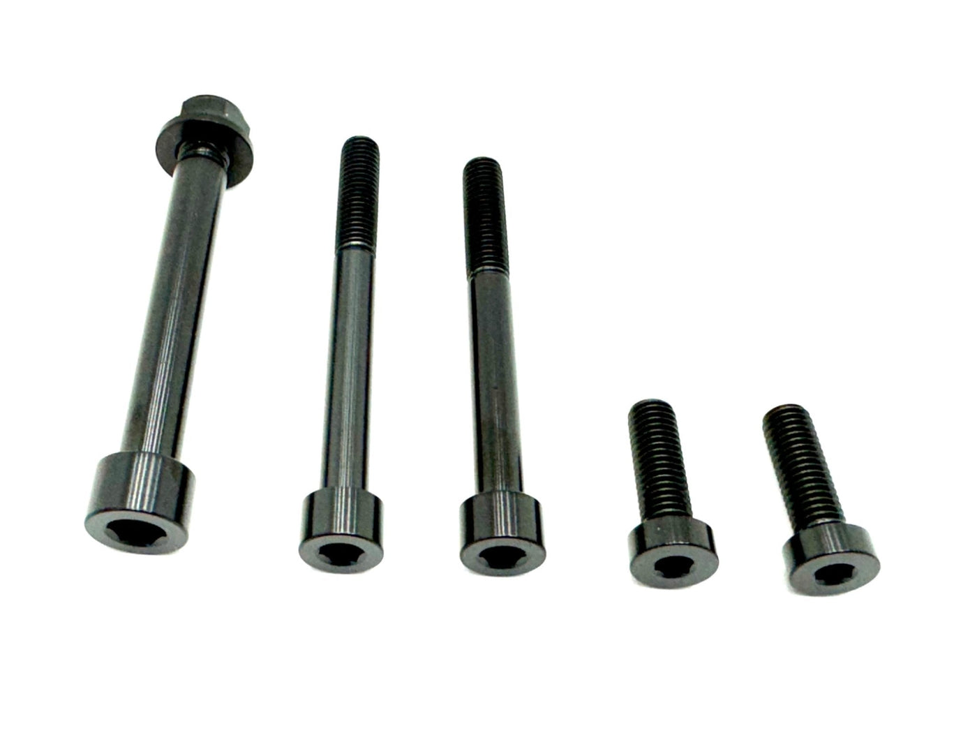 Talaria MX3/MX4 6-Piece Motor/Gearbox Titanium Kit · Titanium Surron, black