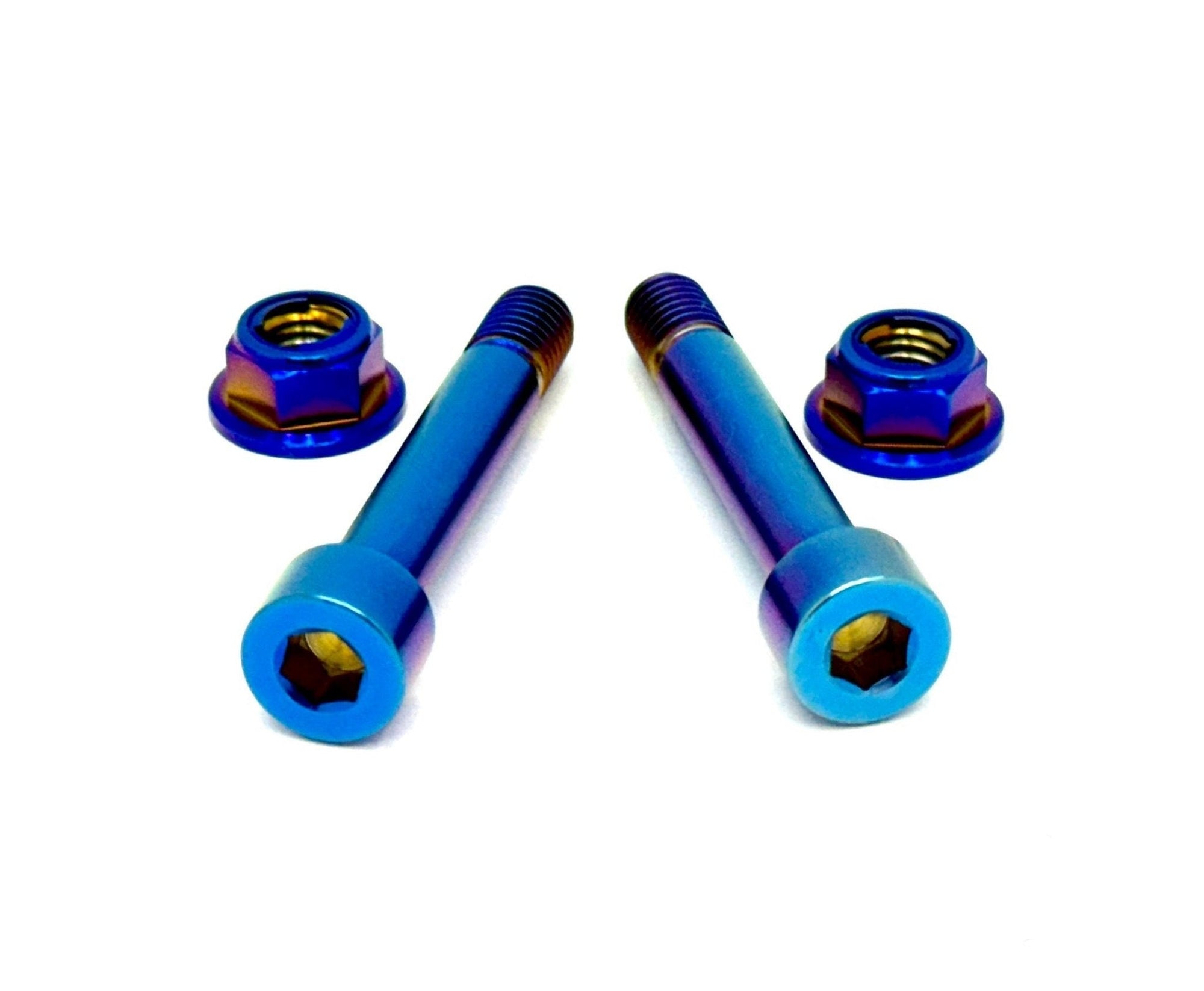 Titanium Rear Shock Mount Hardware (4 Pieces) Altis Sigma · Titanium Surron, burnt blue