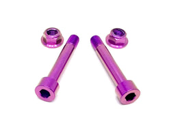 Titanium Rear Shock Mount Hardware (4 Pieces) Rerode R1 · Titanium Surron, purple
