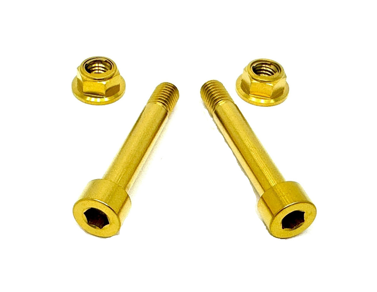 Titanium Rear Shock Mount Hardware (4 Pieces) E-Ride Pro · Titanium Surron, gold