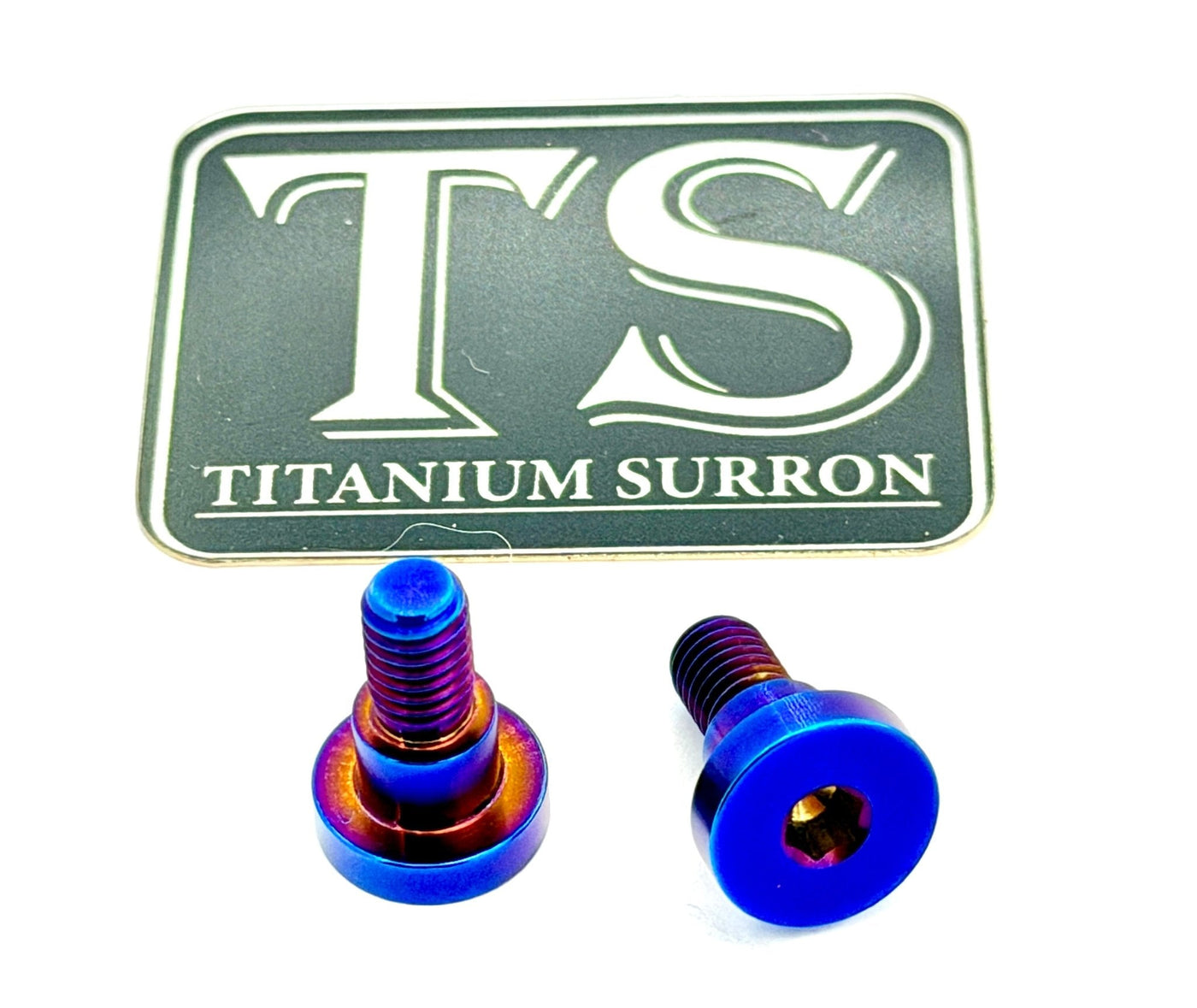 Titanium Battery Lid Bolts - E-Ride Pro -  (Two Pcs) · Titanium Surron, burnt blue