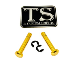 Titanium Battery Lid Pins - Surron LBX, Segway X-260 · Titanium Surron, gold