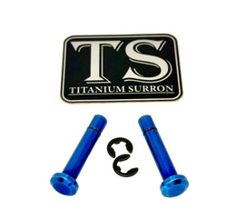 Titanium Battery Lid Pins - Surron LBX, Segway X-260 · Titanium Surron, burnt blue