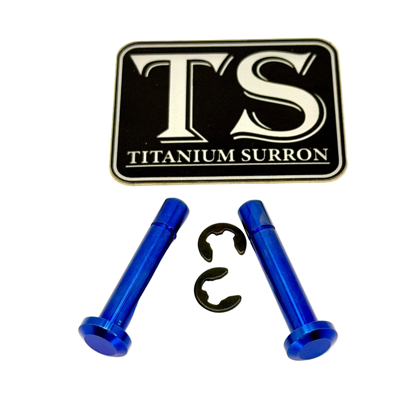 Titanium Battery Lid Pins - Surron LBX, Segway X-260 · Titanium Surron, blue