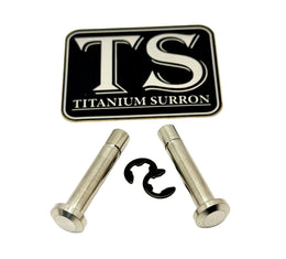 Titanium Battery Lid Pins - Surron LBX, Segway X-260 · Titanium Surron, silver (raw)