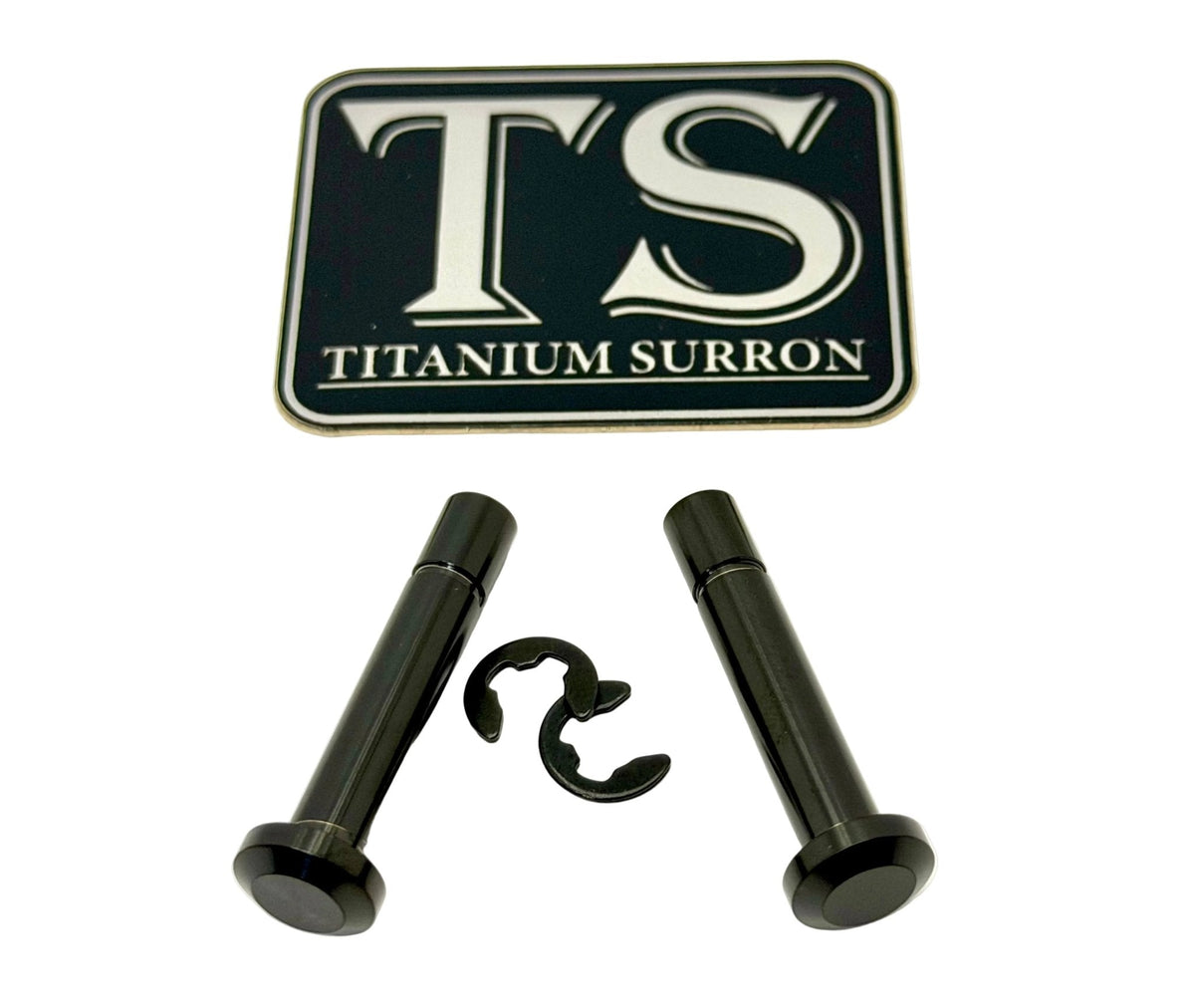 Titanium Battery Lid Pins - Surron LBX, Segway X-260 · Titanium Surron, black